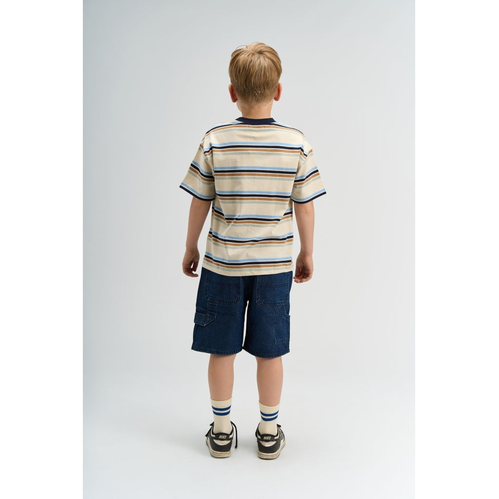 THE NEW TNStu Oversize T-Shirt T-shirt Gardenia Striped