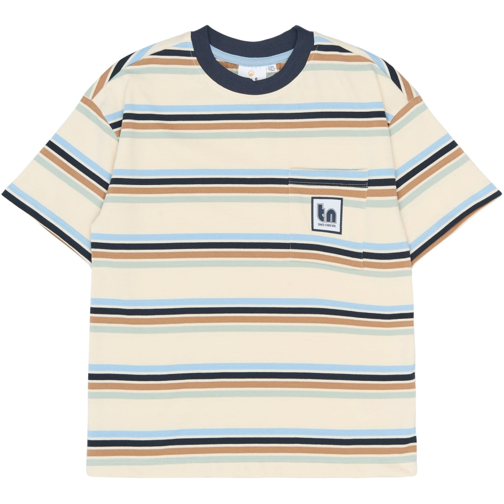 THE NEW TNStu Oversize T-Shirt T-shirt Gardenia Striped
