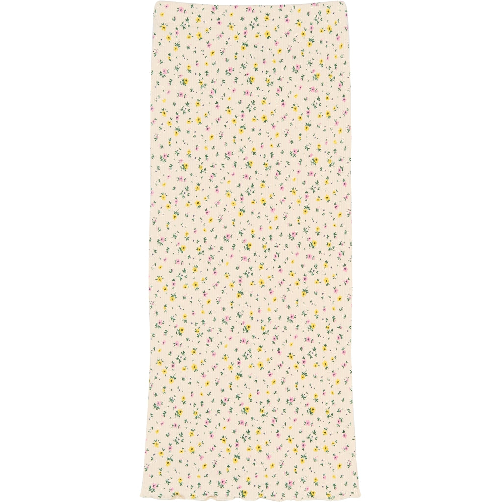 THE NEW TNSummer Long Rib Nederdel Nederdel Gardenia AOP