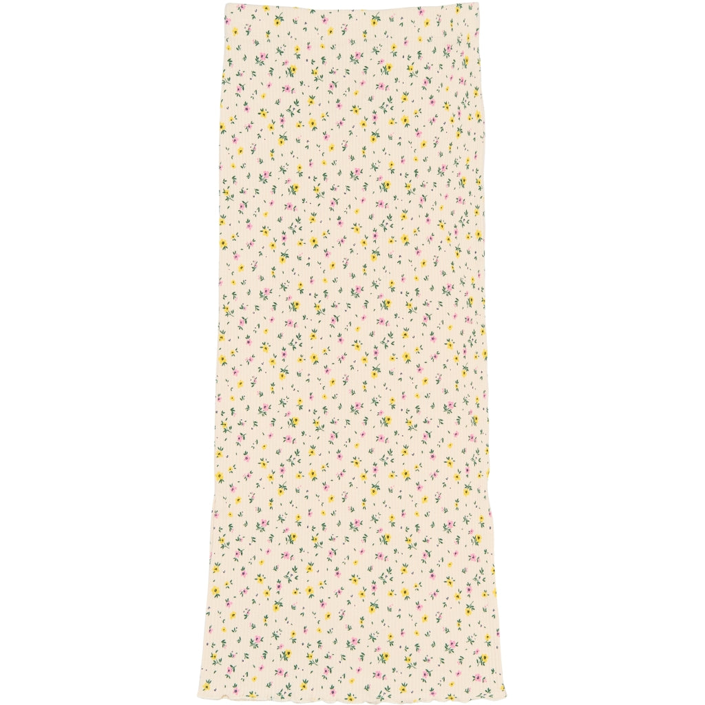 THE NEW TNSummer Long Rib Nederdel Nederdel Gardenia AOP