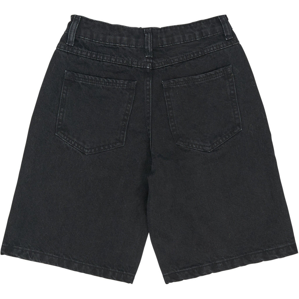 THE NEW TNSvende Long Baggy Fit Denim Shorts Shorts Medium Black Denim