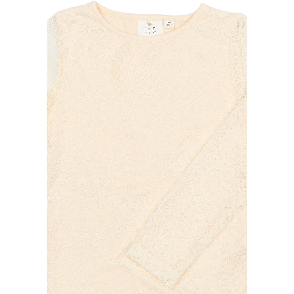 THE NEW TNSybil Langærmet Lace Bluse Langærmet bluse Gardenia