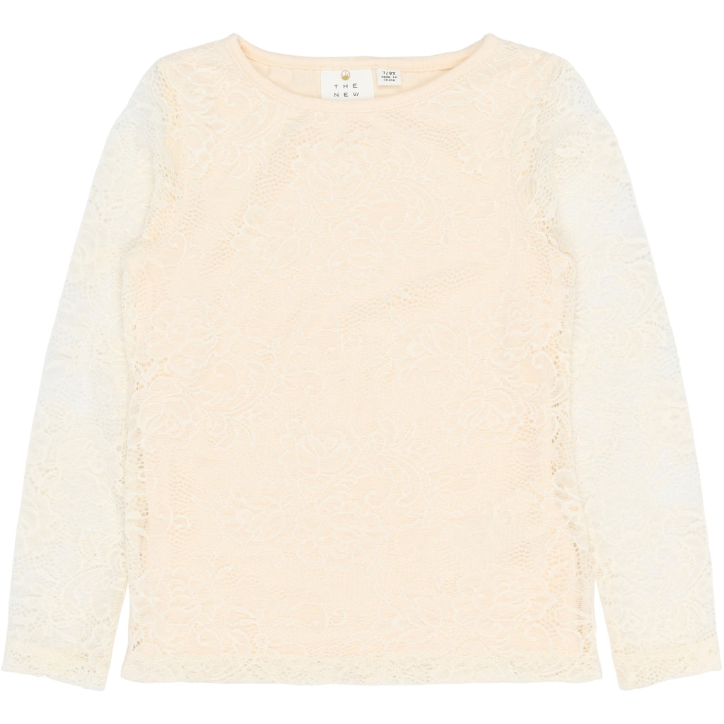 THE NEW TNSybil Langærmet Lace Bluse Langærmet bluse Gardenia