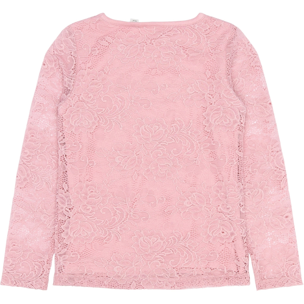THE NEW TNSybil Langærmet Lace Bluse Langærmet bluse Silver Pink