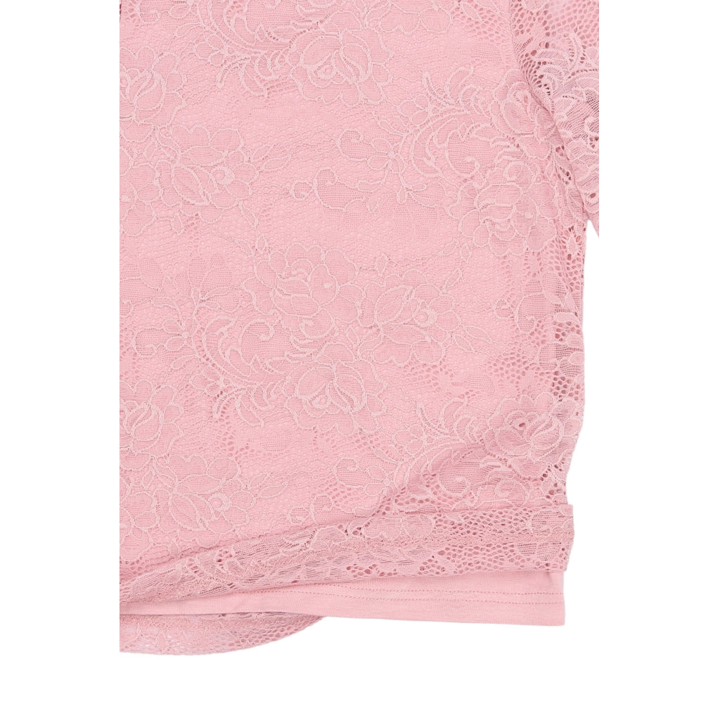 THE NEW TNSybil Langærmet Lace Bluse Langærmet bluse Silver Pink