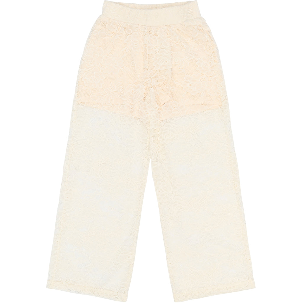 THE NEW TNSybil Wide Lace Bukser Bukser Gardenia