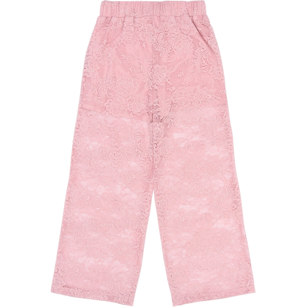 THE NEW TNSybil Wide Lace Bukser Bukser Silver Pink