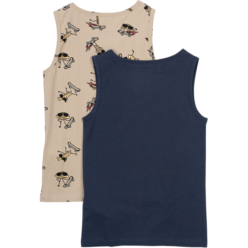 THE NEW TNTHE NEW Tanktop 2-Pak Undertøj Mood indigo