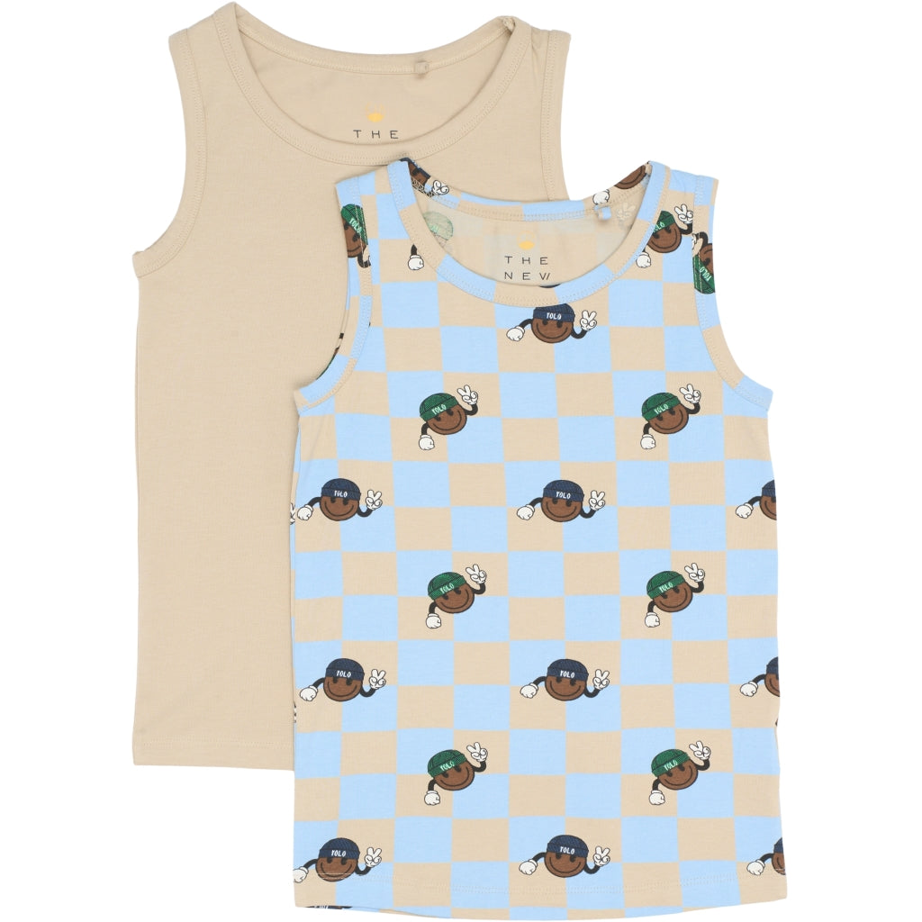 THE NEW TNTHE NEW Tanktop 2-Pak Undertøj Humus