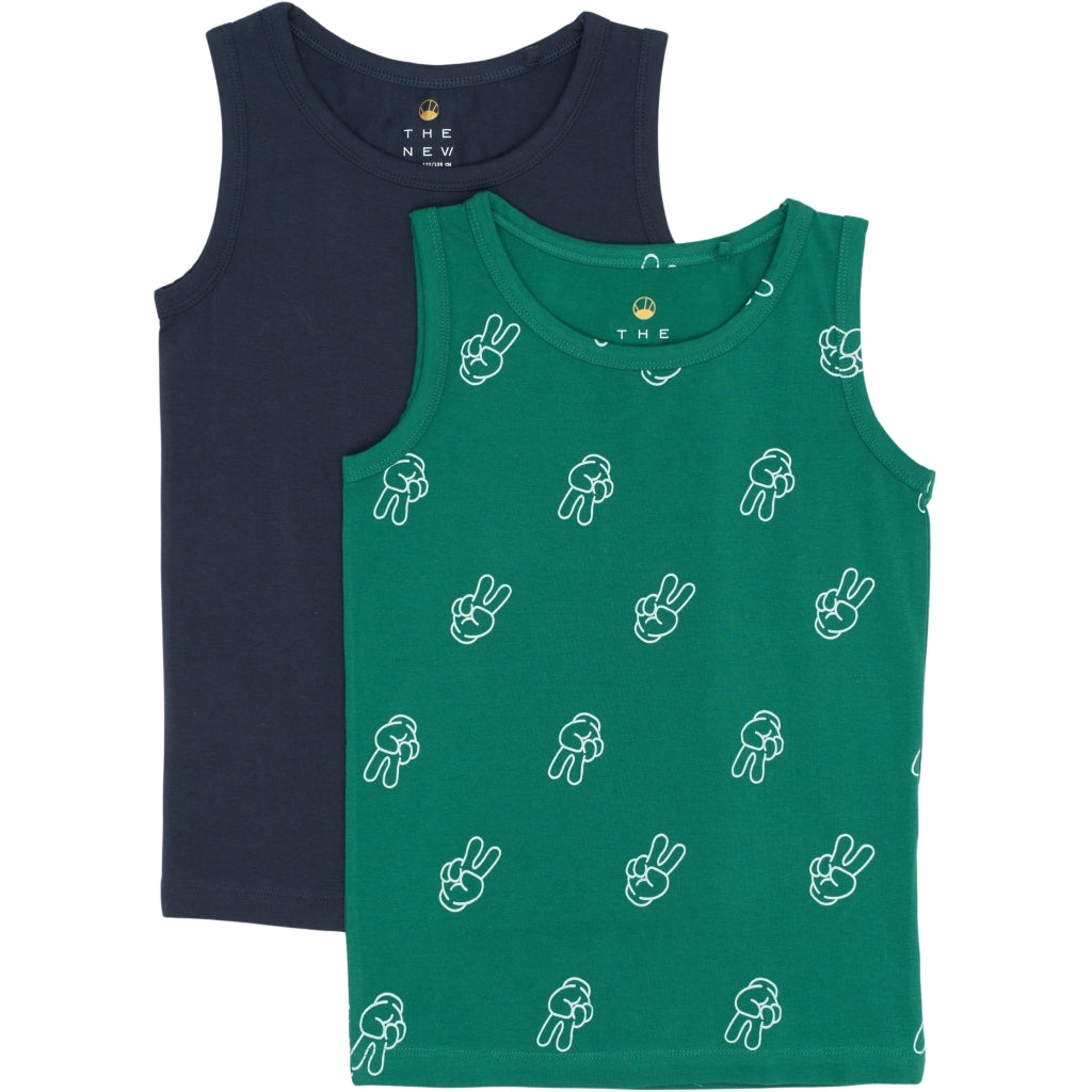 THE NEW TNTHE NEW Tanktop 2-Pak Undertøj Navy Blazer