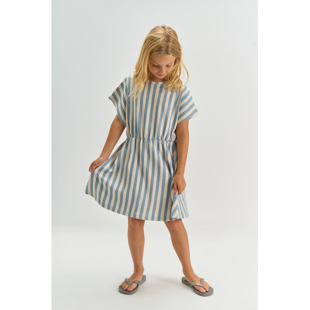 THE NEW TNTalia Kortærmet Kjole Kjoler Forever Blue Striped
