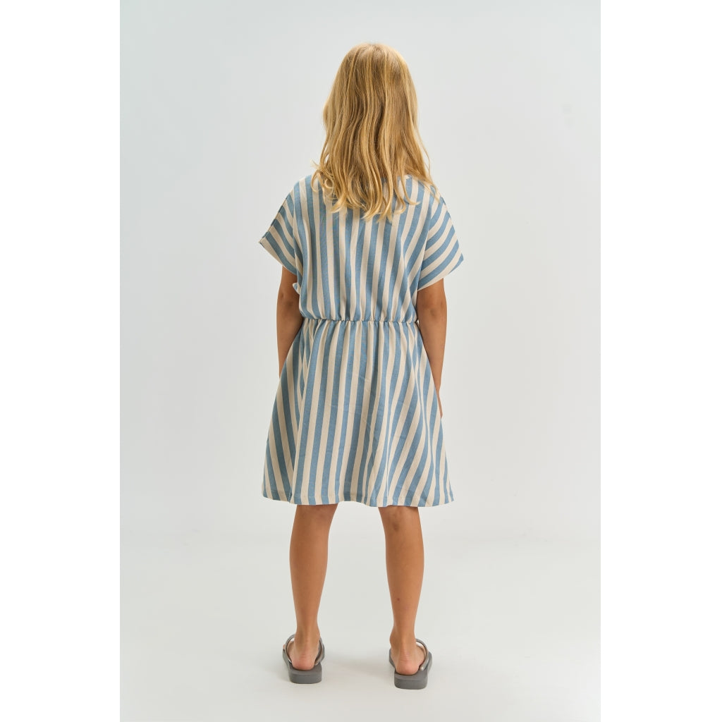 THE NEW TNTalia Kortærmet Kjole Kjoler Forever Blue Striped