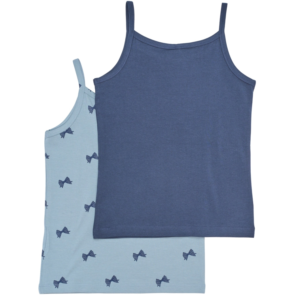 THE NEW TNTanktop 2-Pak Undertøj Ashley Blue Bow AOP