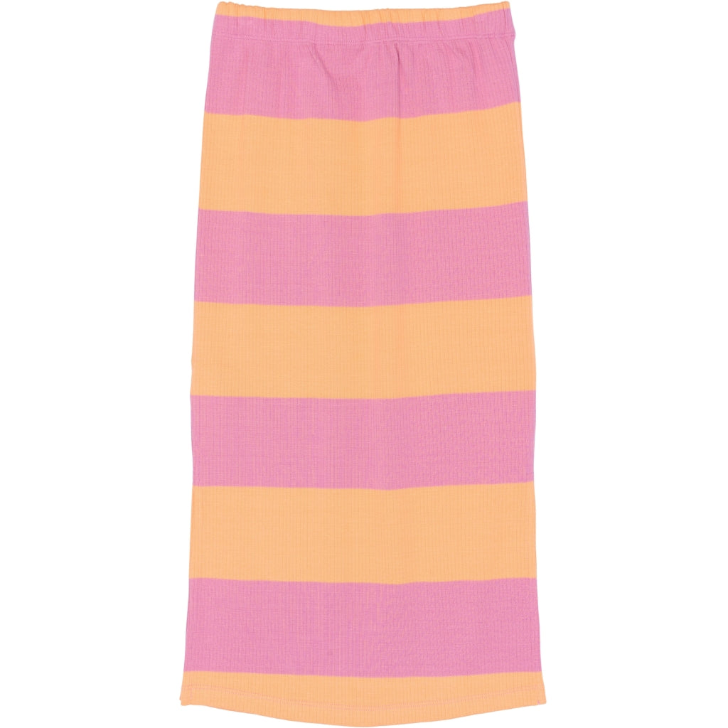 THE NEW TNTatiana Long Rib Nederdel Nederdel Cashmere Rose Striped