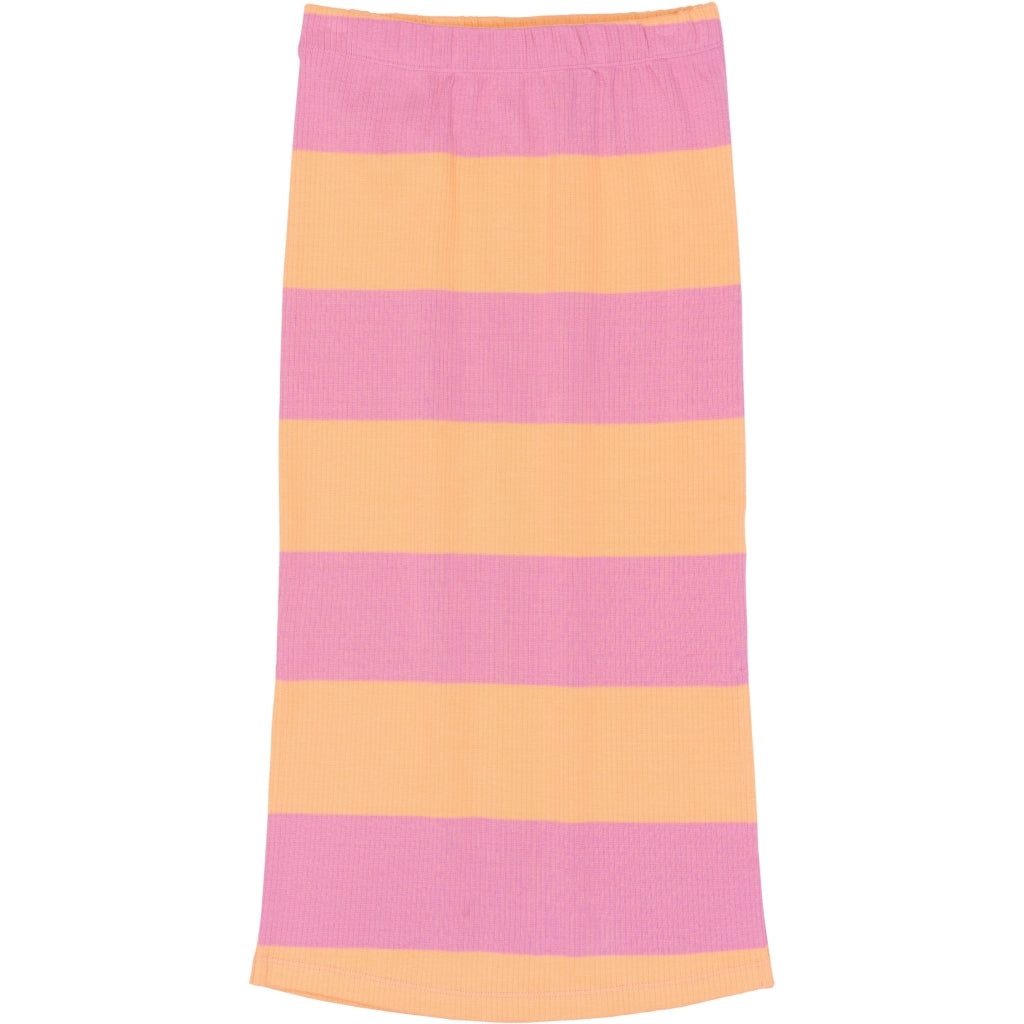 THE NEW TNTatiana Long Rib Nederdel Nederdel Cashmere Rose Striped