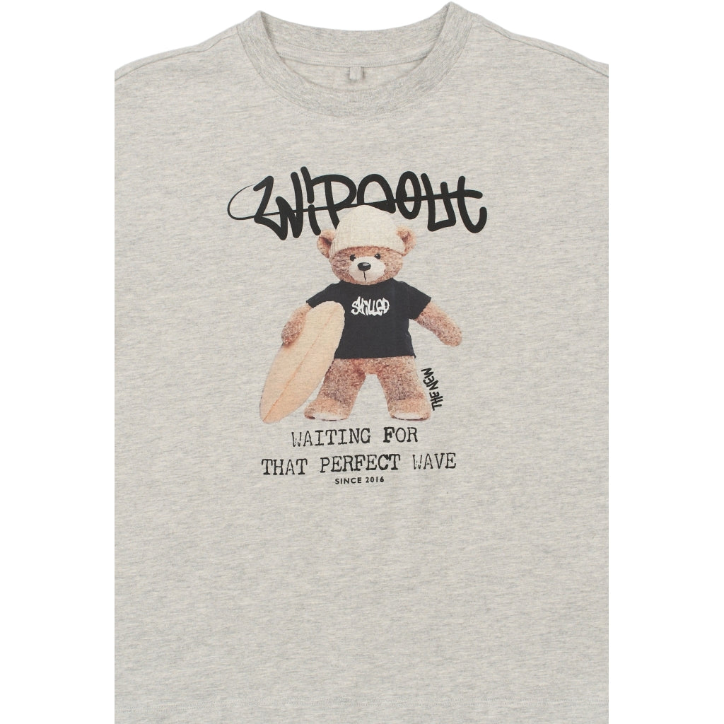THE NEW TNTeddy Oversize Bluse T-shirt Light Grey Melange