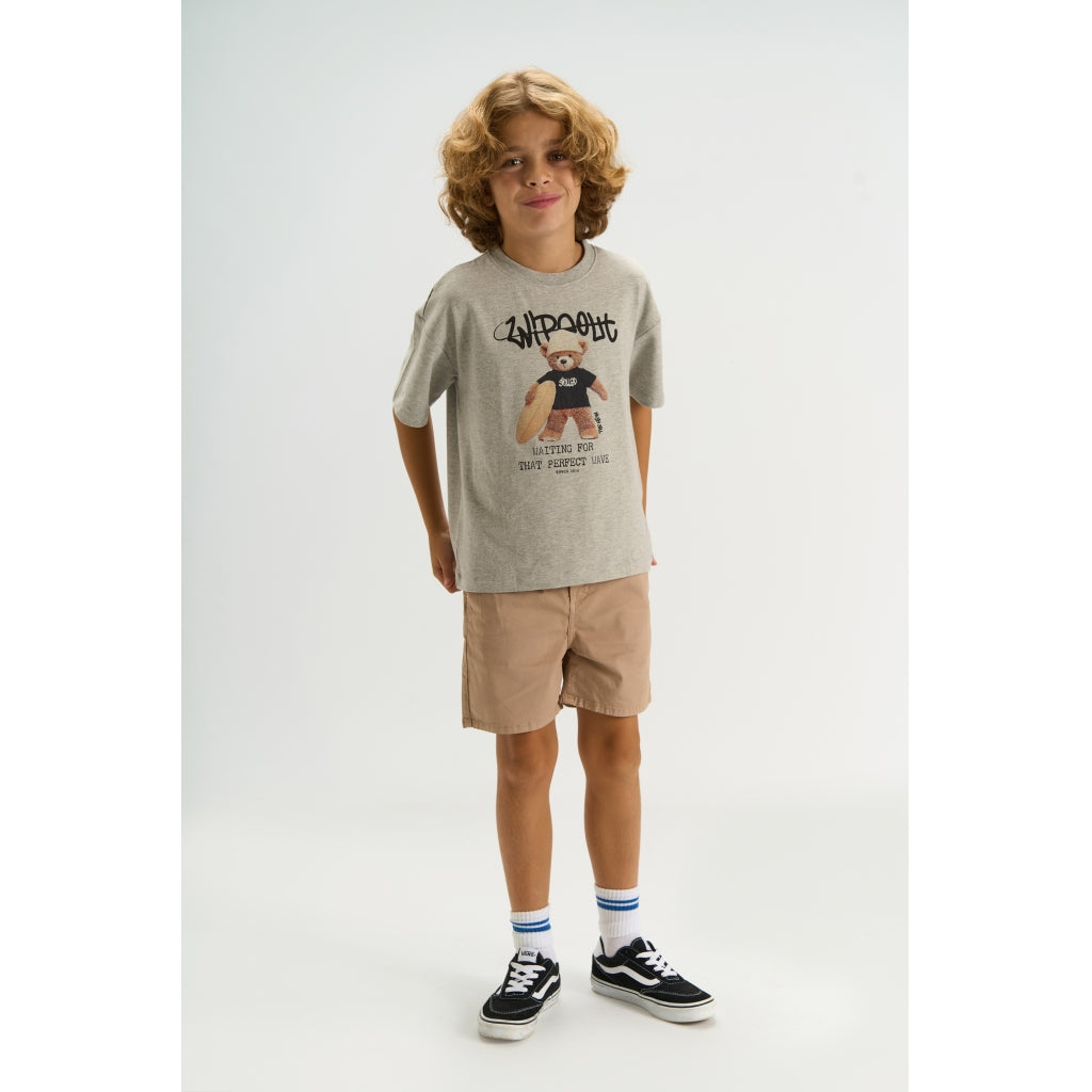 THE NEW TNTeddy Oversize Bluse T-shirt Light Grey Melange
