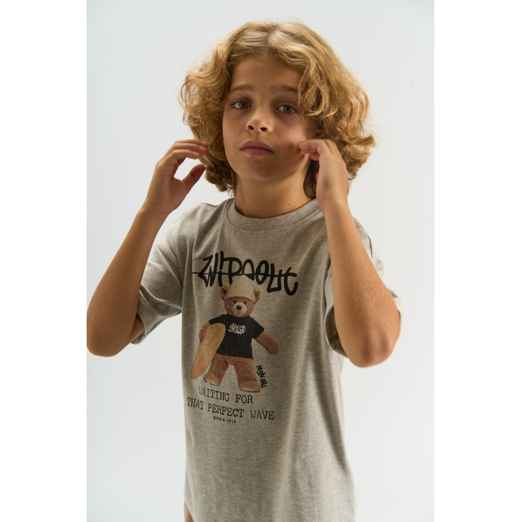 THE NEW TNTeddy Oversize Bluse T-shirt Light Grey Melange