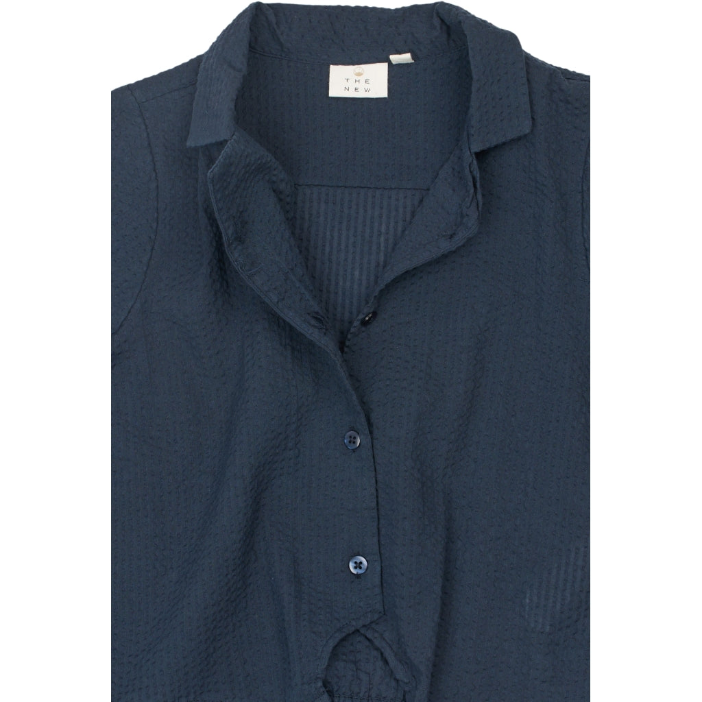 THE NEW TNTessa Kortærmet Skjorte Skjorter Navy Blazer