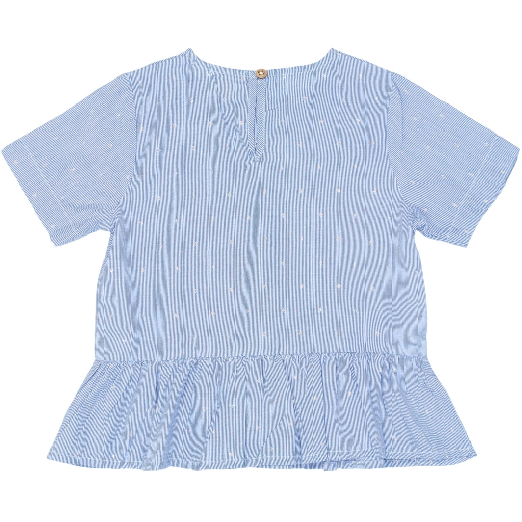 THE NEW TNTheresa Kortærmet Top T-shirt Forever Blue Striped