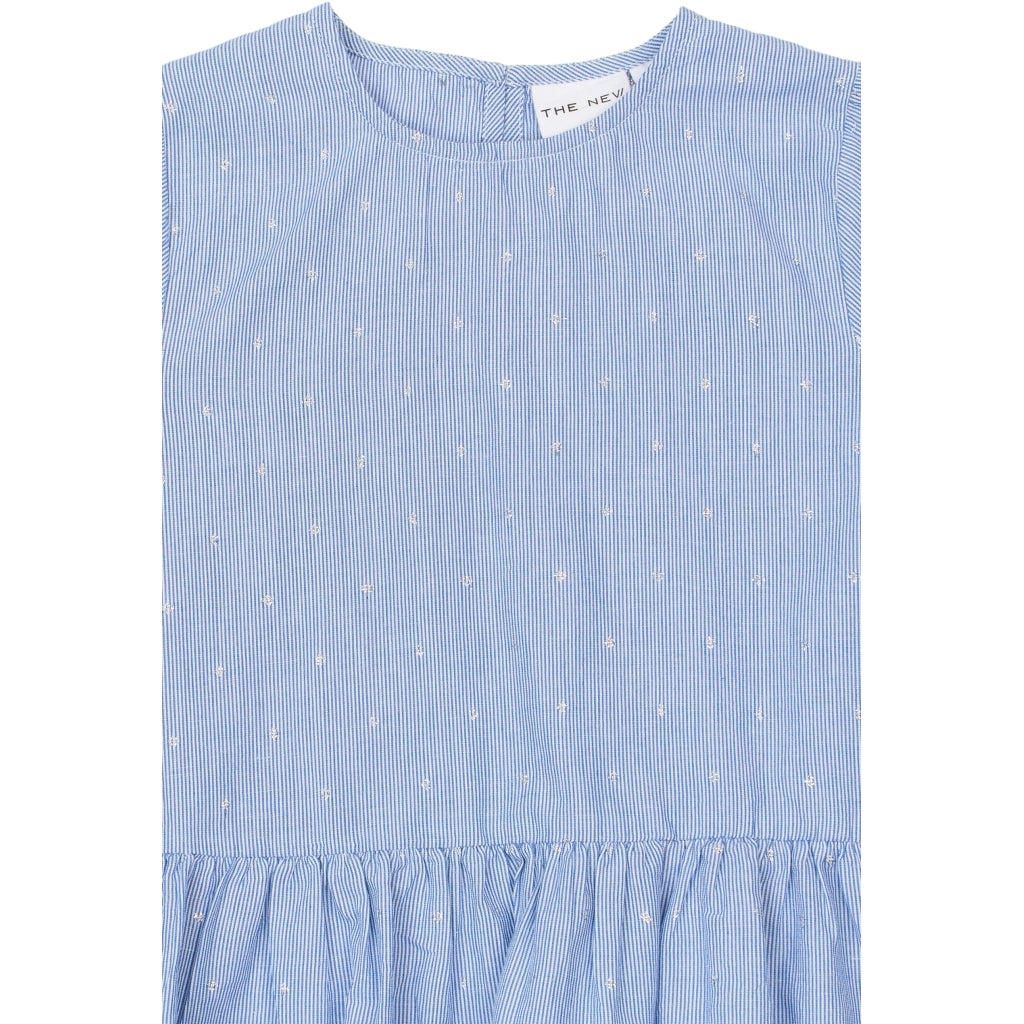 THE NEW TNTheresa Kortærmet Top T-shirt Forever Blue Striped