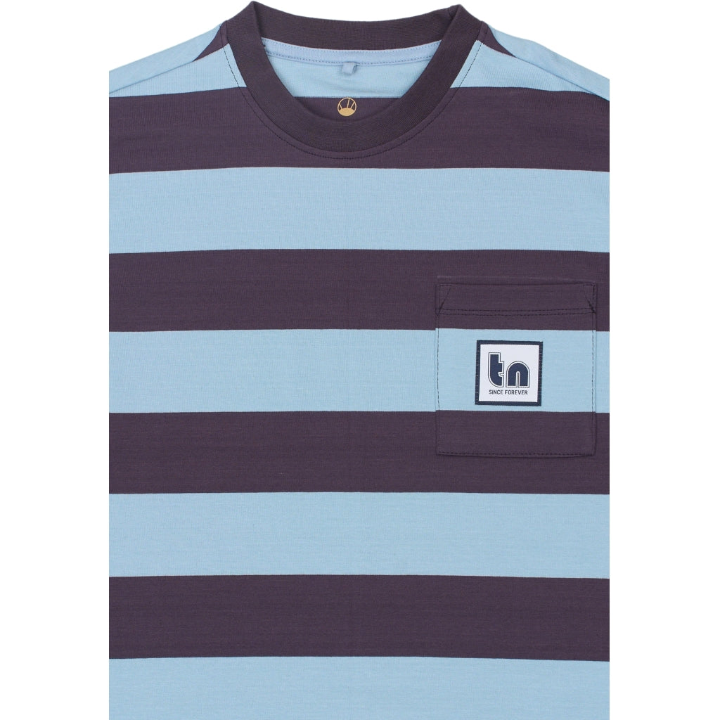 THE NEW TNThomson Oversize Bluse T-shirt Forever Blue Striped