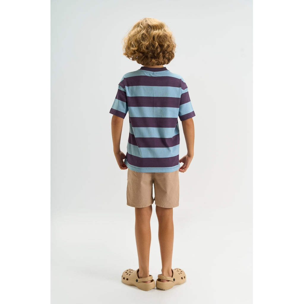 THE NEW TNThomson Oversize Bluse T-shirt Forever Blue Striped