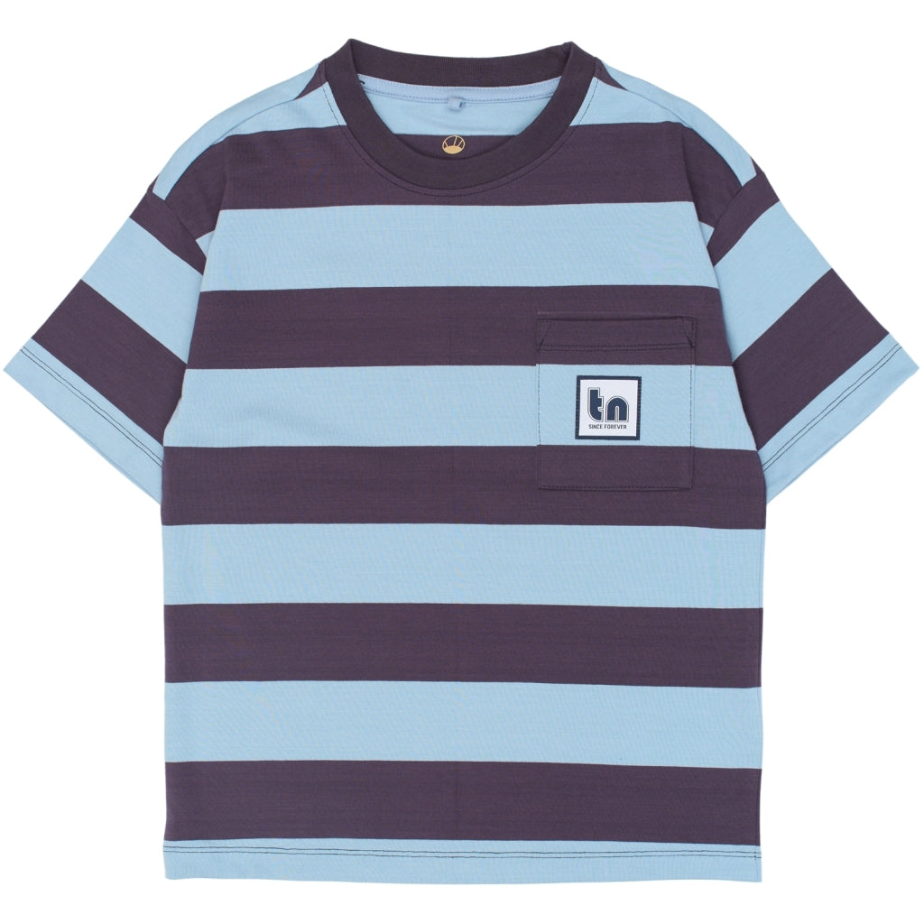 THE NEW TNThomson Oversize Bluse T-shirt Forever Blue Striped