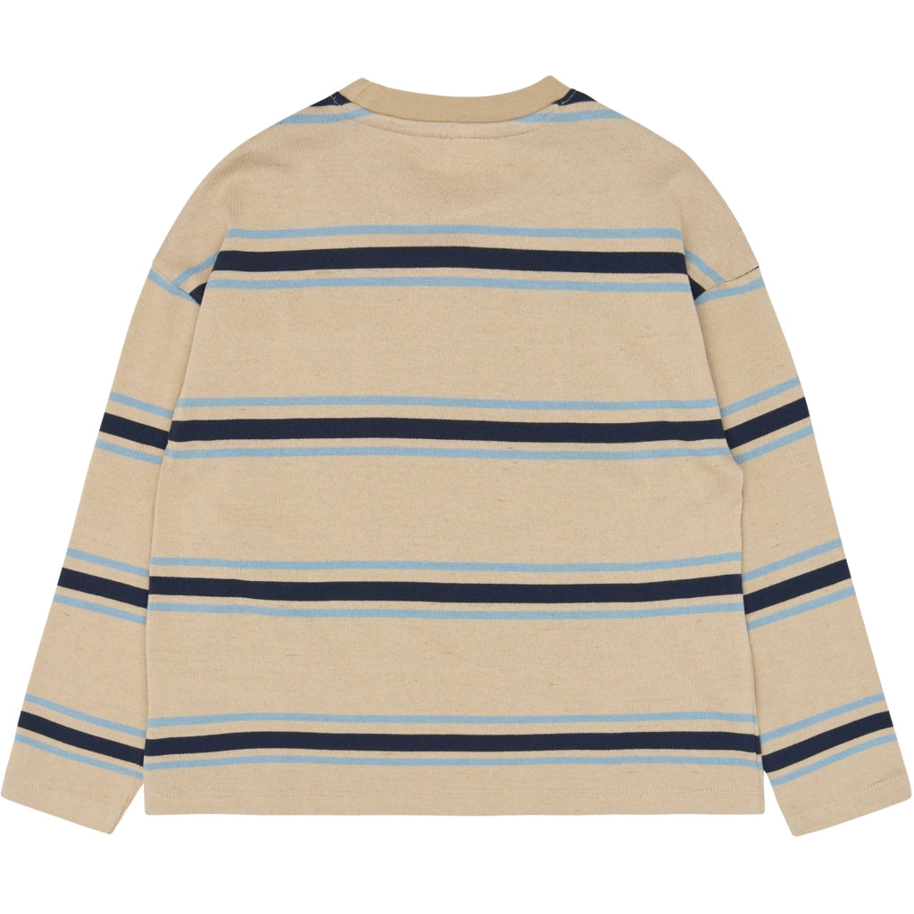 THE NEW TNThor Oversize Long-Sleeved Heavy Bluse Langærmet bluse Humus