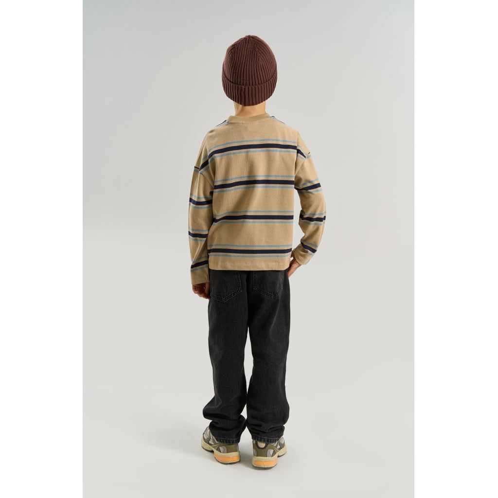 THE NEW TNThor Oversize Long-Sleeved Heavy Bluse Langærmet bluse Humus