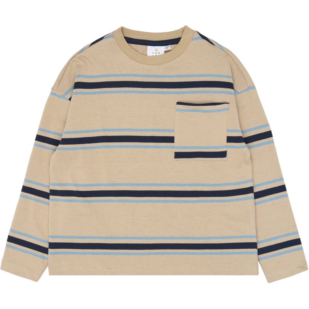 THE NEW TNThor Oversize Long-Sleeved Heavy Bluse Langærmet bluse Humus