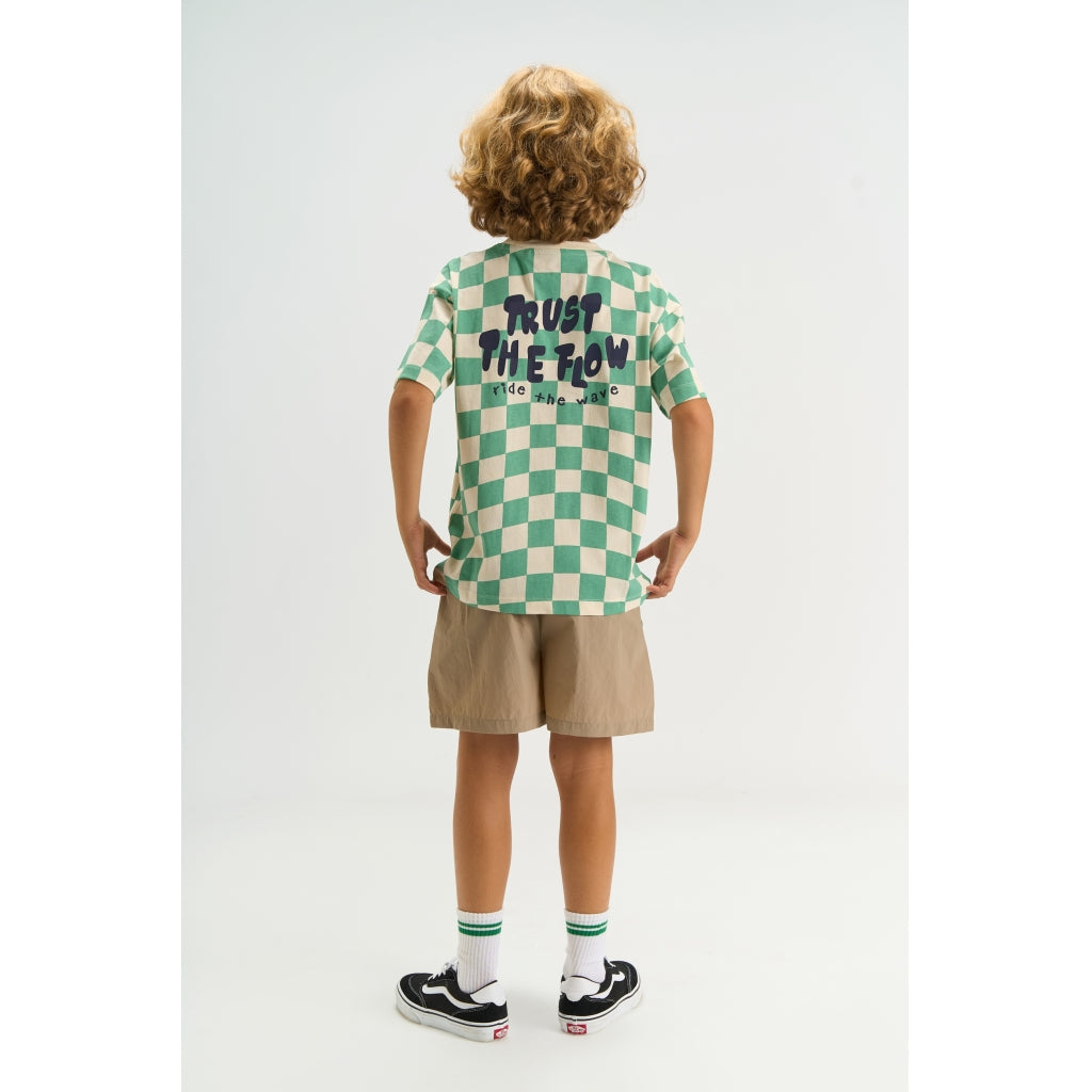 THE NEW TNTiago Oversize Bluse T-shirt Creme De Menthe Check