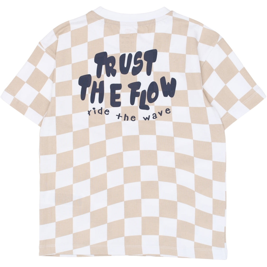 THE NEW TNTiago Oversize Bluse T-shirt Humus Check