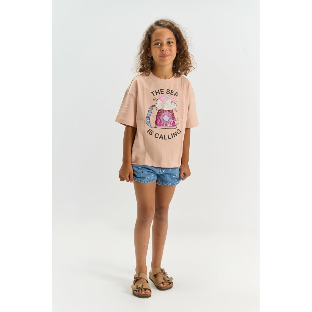 THE NEW TNTiffany Oversize Bluse T-shirt Peach whip