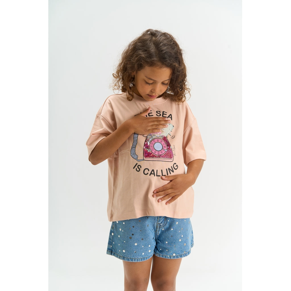 THE NEW TNTiffany Oversize Bluse T-shirt Peach whip