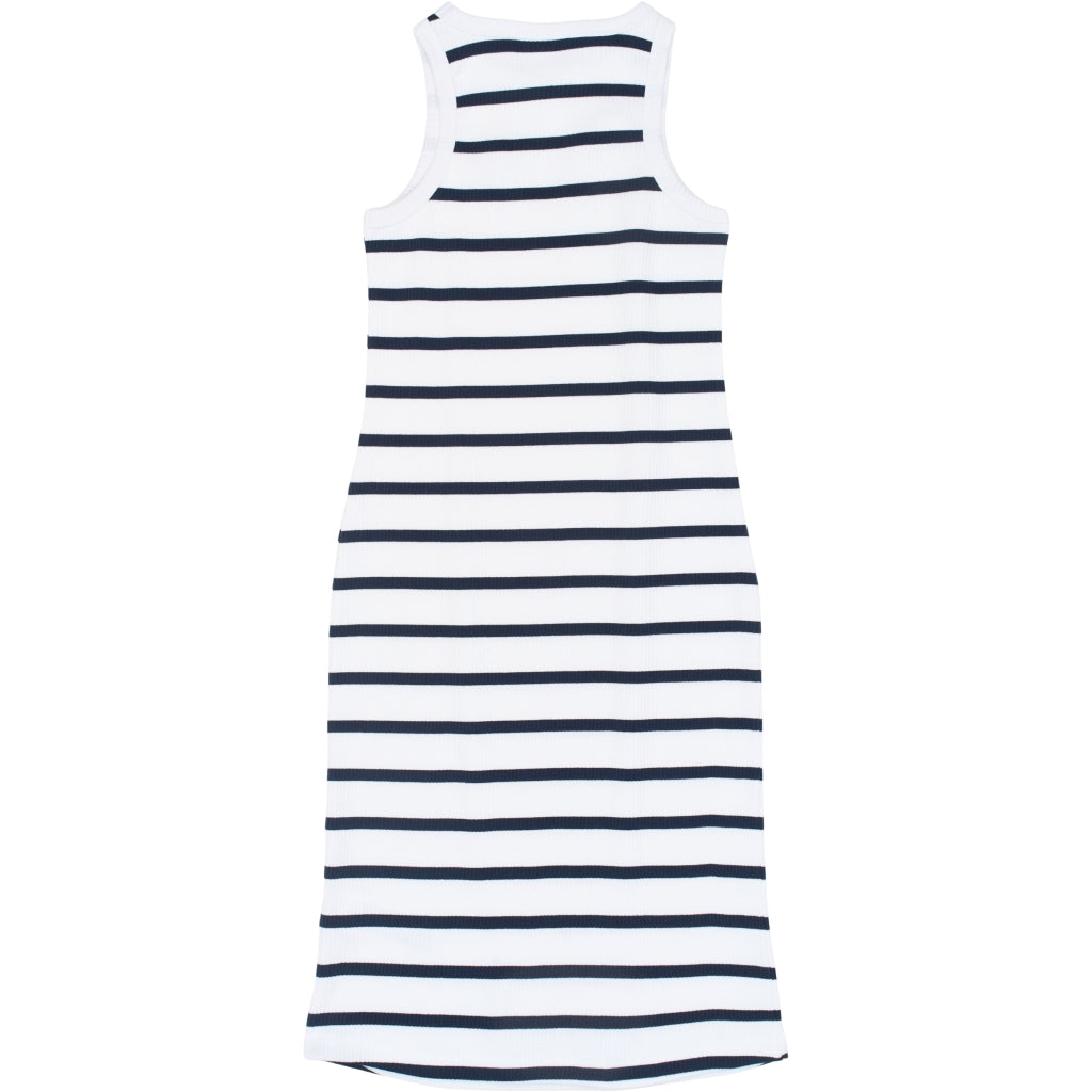 THE NEW TNTish Ærmeløs Rib Kjole Kjoler Navy Blazer Striped