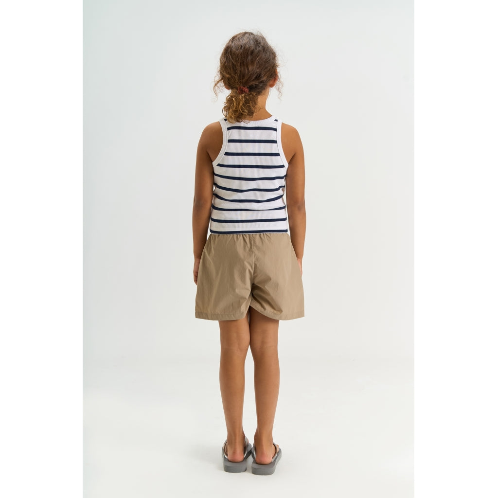 THE NEW TNTish Ærmeløs Rib Top Kortærmede top Navy Blazer Striped