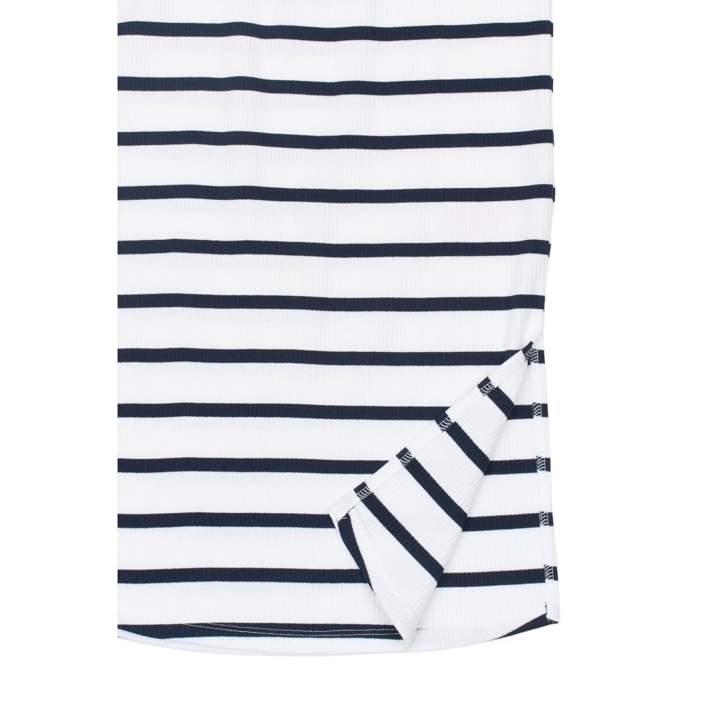 THE NEW TNTish Long Rib Nederdel Nederdel Navy Blazer Striped