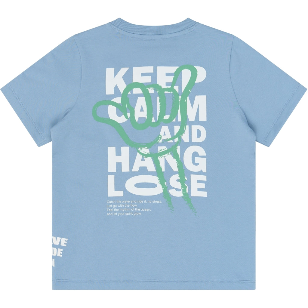 THE NEW TNTitus Oversize Kortærmet Sweat Bluse T-shirt Forever Blue