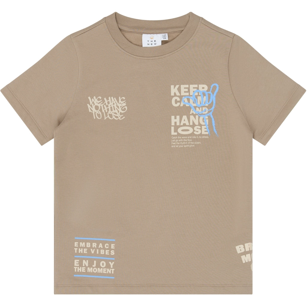 THE NEW TNTitus Oversize Kortærmet Sweat Bluse T-shirt Humus