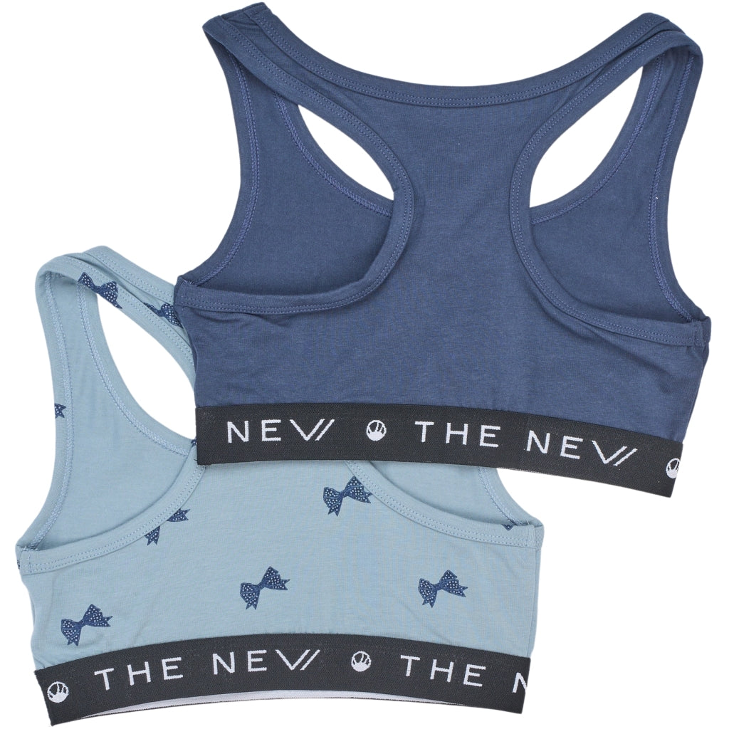 THE NEW TNTop 2-Pak Undertøj Ashley Blue Bow AOP