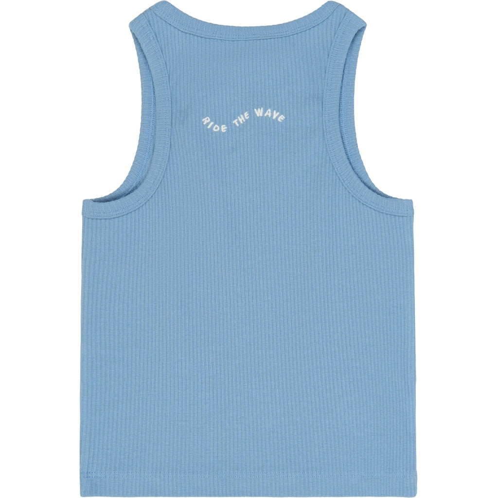 THE NEW TNTove Ærmeløs Rib Top Kortærmede top Forever Blue