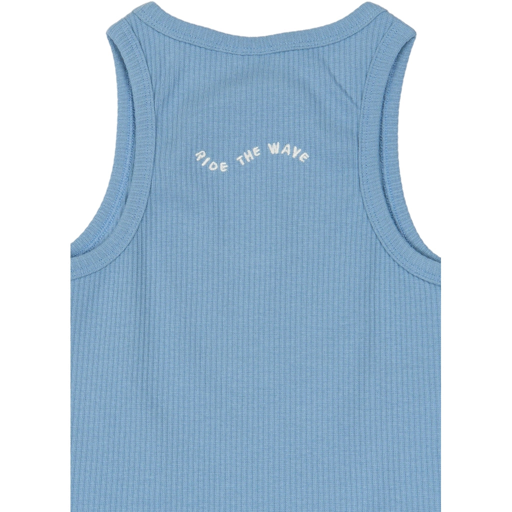 THE NEW TNTove Ærmeløs Rib Top Kortærmede top Forever Blue