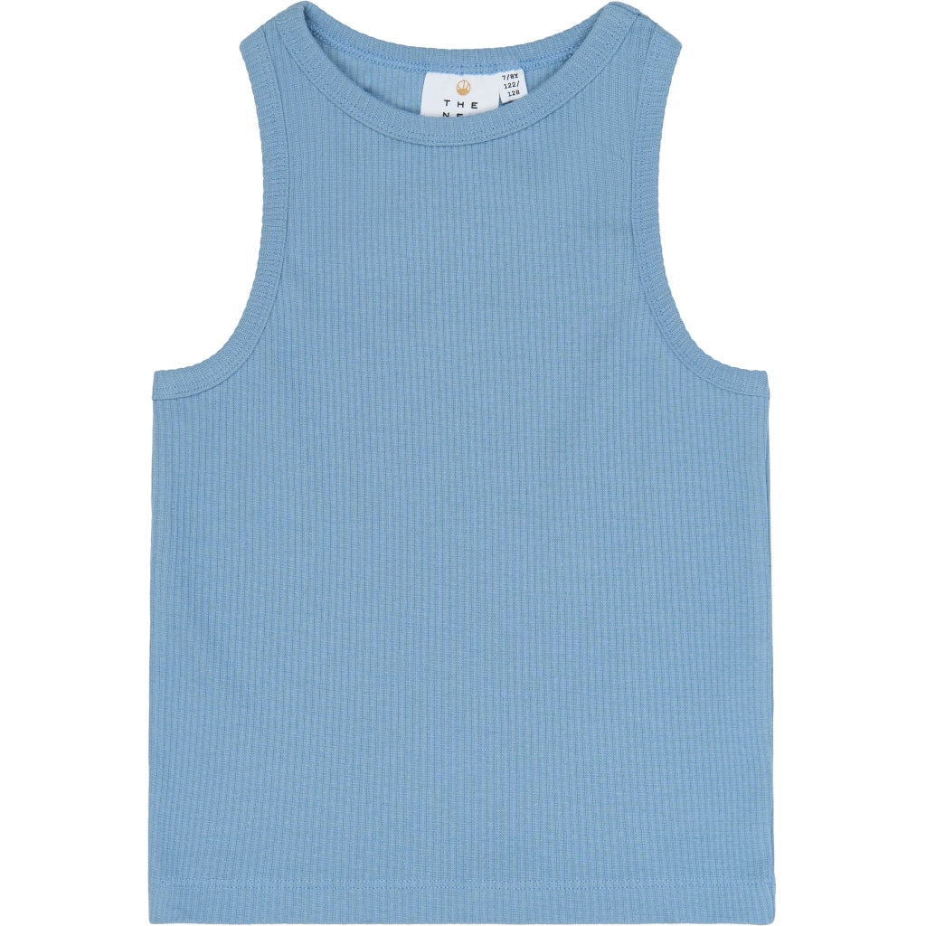 THE NEW TNTove Ærmeløs Rib Top Kortærmede top Forever Blue