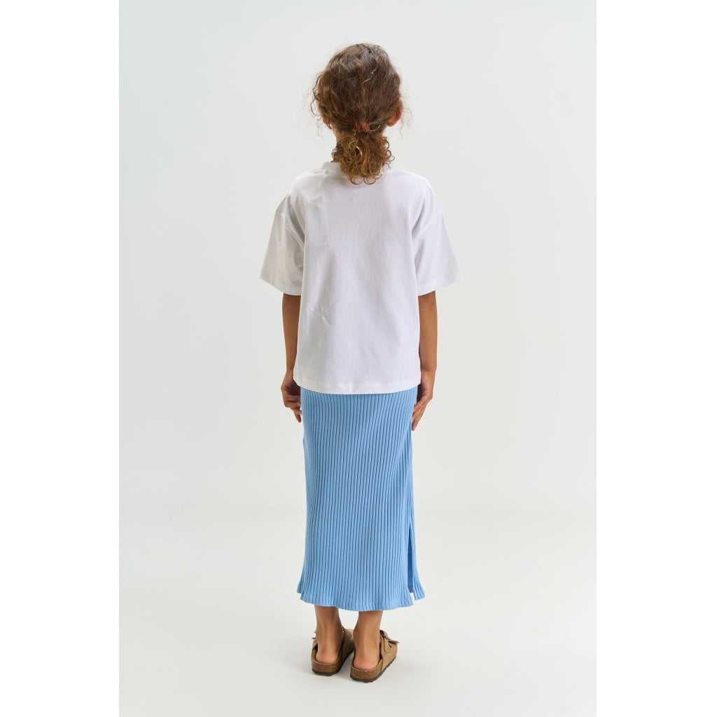 THE NEW TNTove Long Rib Nederdel Nederdel Forever Blue