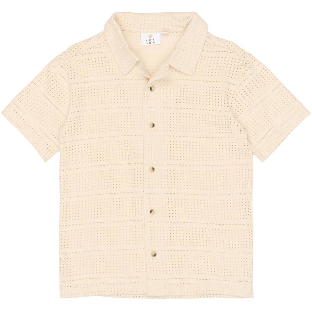 THE NEW TNTruman Kortærmet Skjorte Skjorter Antique white