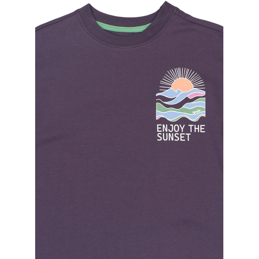 THE NEW TNTuck Oversize Bluse T-shirt Sweet Grape TN