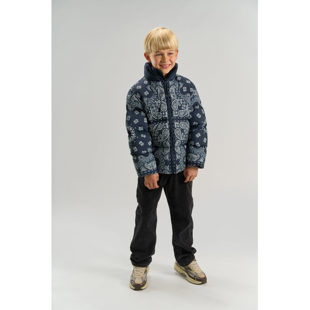 THE NEW TNUllvar Puffer Jakke Jakker Navy Blazer AOP