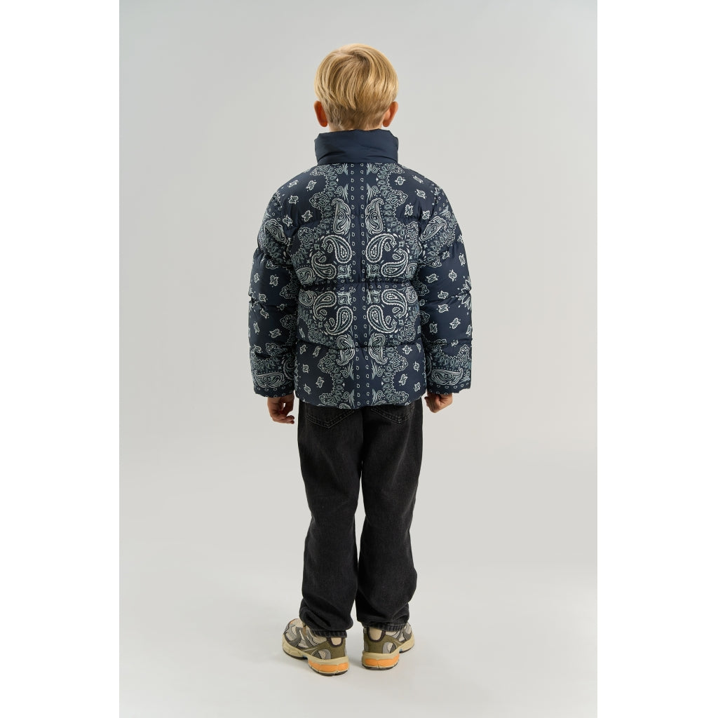 THE NEW TNUllvar Puffer Jakke Jakker Navy Blazer AOP