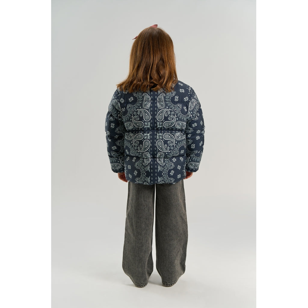 THE NEW TNUllvar Puffer Jakke Jakker Navy Blazer AOP